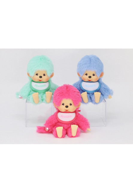 Monchhichi Mončiči colors (malinovo ružová, mätovo zelená, modrá) 14cm