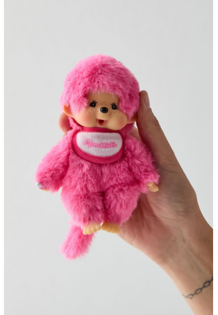 Monchhichi Mončiči colors (malinovo ružová, mätovo zelená, modrá) 14cm