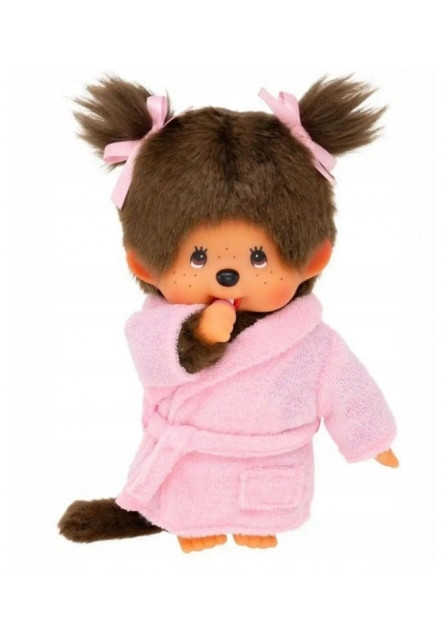 Monchhichi Mončiči dievča v župane 20cm