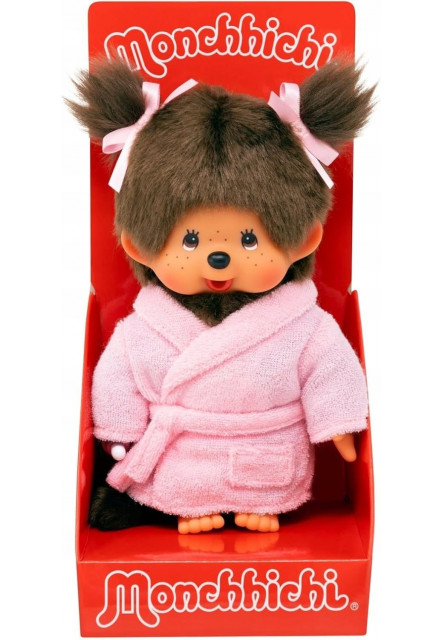 Monchhichi Mončiči dievča v župane 20cm