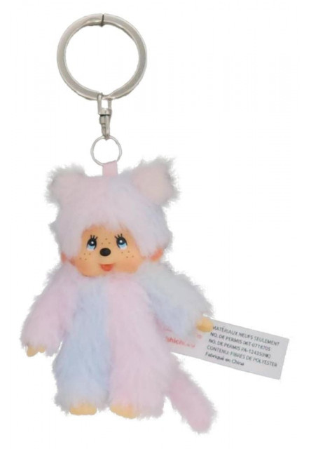 Monchhichi Mončiči dievča dúhové kľúčenka 10cm