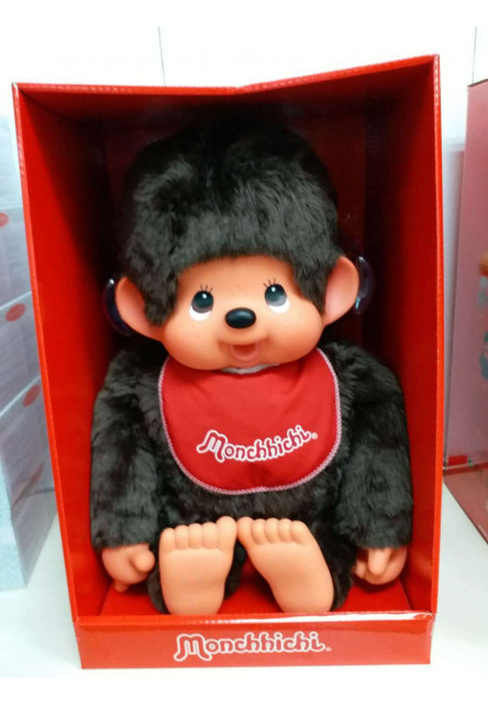 Monchhichi Mončiči chlapec s podbradníkom XL 80cm