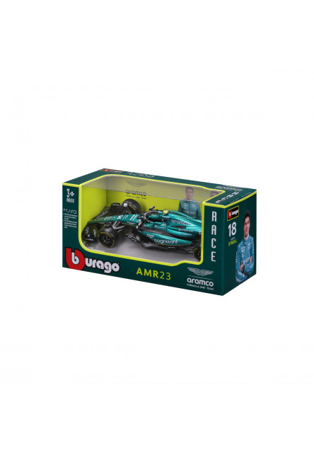 Bburago - RACE Formula F1, Team Aston Martin AMR23 (2023), #14 Fernando Alonso, 1:43