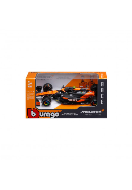 Bburago - RACE Formula F1, McLaren F1 Team MCL38 (2024), 4 Lando Norris, 1:43