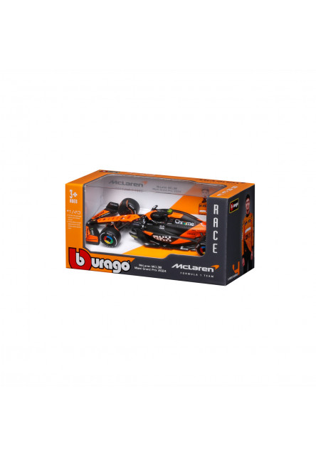 Bburago - RACE Formula F1, McLaren F1 Team MCL38 (2024), 4 Lando Norris, 1:43