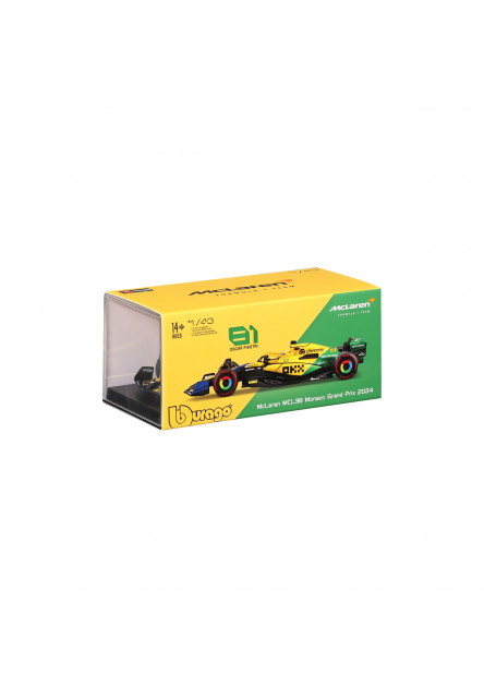 Bburago - RACE Formula F1, McLaren F1 Team MCL38 (2024), 81 O. Piastri - Senna Edition, 1:43