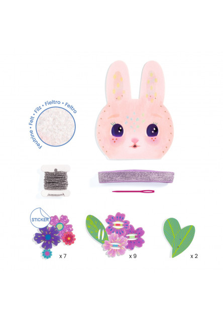 Kreatívna sada Šitie kabelky Miss Bunny