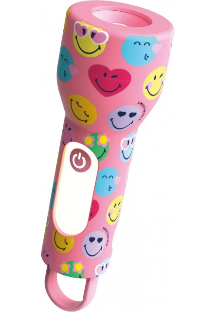 Detské svietidlo MOB Glowy Smiley Flashlight - ružová
