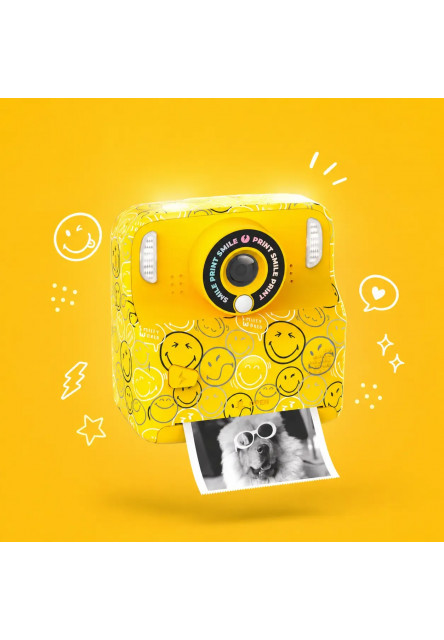Detský fotoaparát MOB Pixismiley Printing Camera - žltá