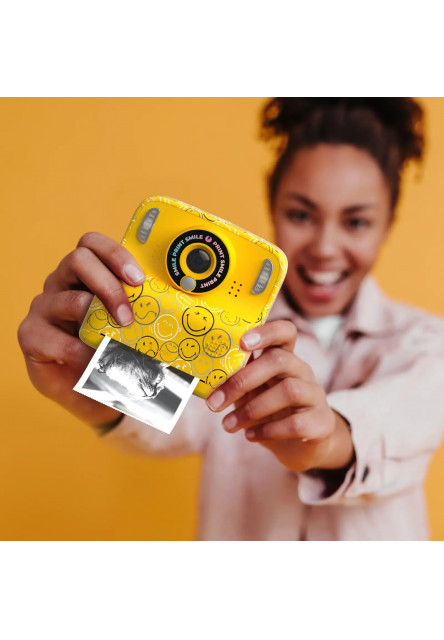 Detský fotoaparát MOB Pixismiley Printing Camera - žltá