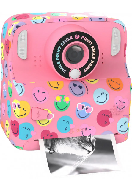 Detský fotoaparát MOB Pixismiley Printing Camera - ružová