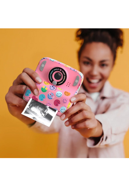 Detský fotoaparát MOB Pixismiley Printing Camera - ružová