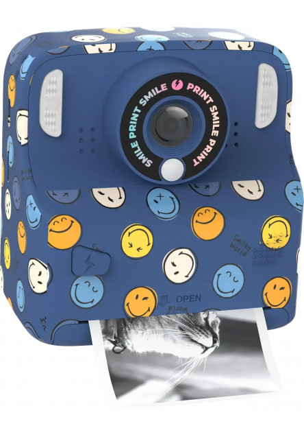 Detský fotoaparát MOB Pixismiley Printing Camera - modrá