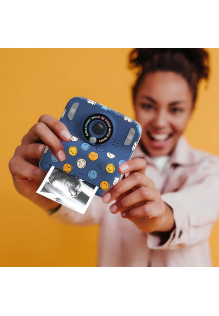 Detský fotoaparát MOB Pixismiley Printing Camera - modrá