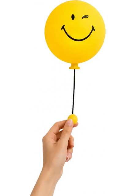 Detské nočné svetlo MOB Bubbly Light Smiley World - žltá