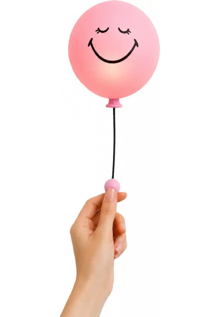 Detské nočné svetlo MOB Bubbly Light Smiley World - ružová
