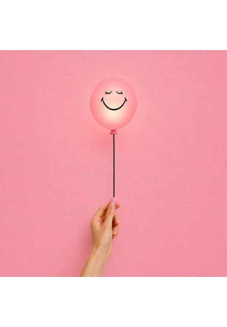 Detské nočné svetlo MOB Bubbly Light Smiley World - ružová