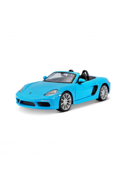 Bburago - Autá HOBBY, Plus, Porsche 718 Boxster, modrá, 1:24