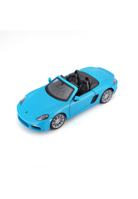 Bburago - Autá HOBBY, Plus, Porsche 718 Boxster, modrá, 1:24