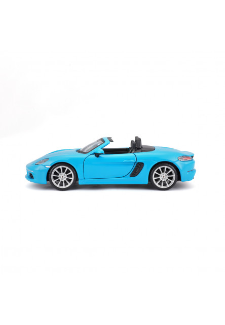 Bburago - Autá HOBBY, Plus, Porsche 718 Boxster, modrá, 1:24