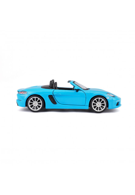 Bburago - Autá HOBBY, Plus, Porsche 718 Boxster, modrá, 1:24