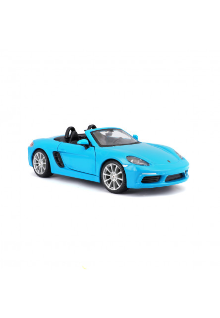 Bburago - Autá HOBBY, Plus, Porsche 718 Boxster, modrá, 1:24
