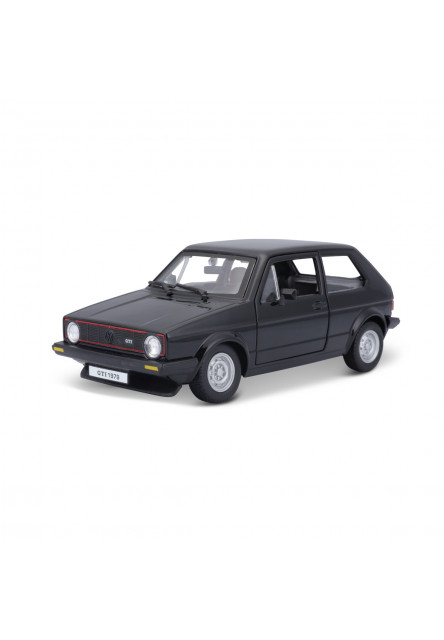 Bburago - Autá HOBBY, Volkswagen Golf Mk1 GTI (1979), čierna, 1:24