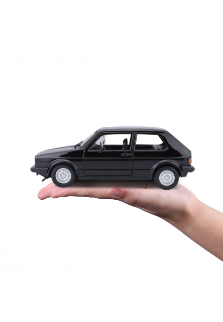 Bburago - Autá HOBBY, Volkswagen Golf Mk1 GTI (1979), čierna, 1:24