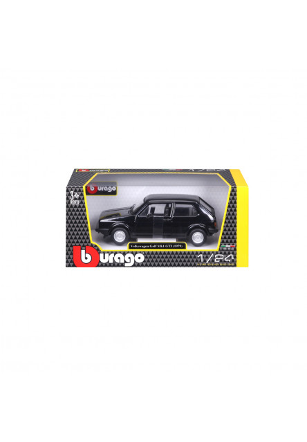 Bburago - Autá HOBBY, Volkswagen Golf Mk1 GTI (1979), čierna, 1:24