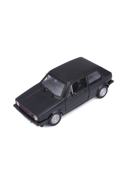 Bburago - Autá HOBBY, Volkswagen Golf Mk1 GTI (1979), čierna, 1:24