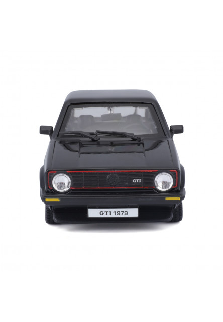 Bburago - Autá HOBBY, Volkswagen Golf Mk1 GTI (1979), čierna, 1:24
