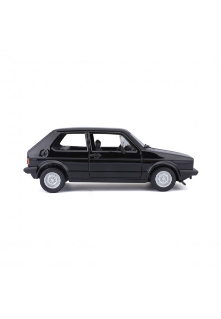 Bburago - Autá HOBBY, Volkswagen Golf Mk1 GTI (1979), čierna, 1:24