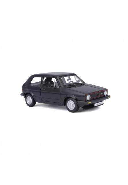 Bburago - Autá HOBBY, Volkswagen Golf Mk1 GTI (1979), čierna, 1:24