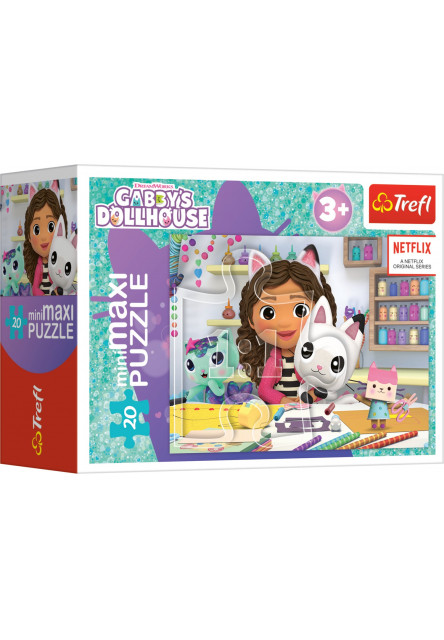 Trefl Puzzle miniMaxi 20 - Gabbyin farebný deň / Universal Gabby's Dollhouse