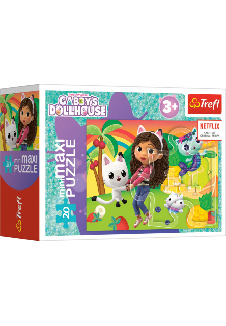 Trefl Puzzle miniMaxi 20 - Gabbyin farebný deň / Universal Gabby's Dollhouse