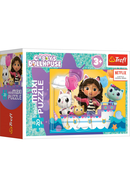 Trefl Puzzle miniMaxi 20 - Gabbyin farebný deň / Universal Gabby's Dollhouse
