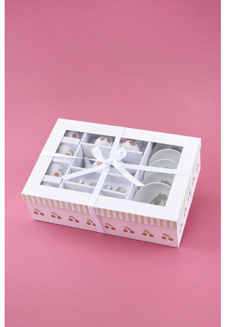 Porcelánový čajový set Čerešňa - Poškodená krabica