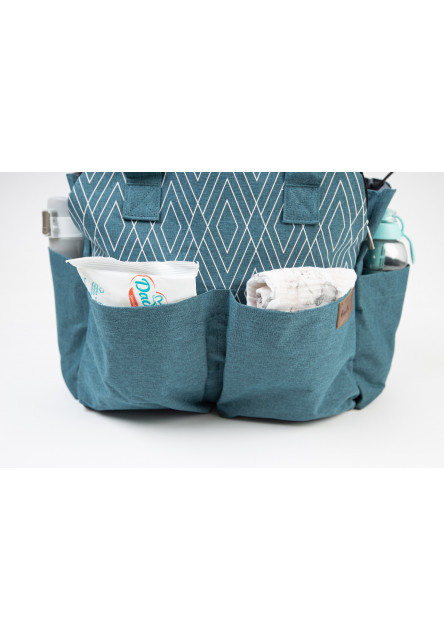 Cestovná taška na kočík 2v1 Cestovná taška Ocean Turquoise