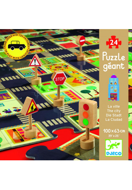 Pop to play puzzle: Mesto (skladacia dráha na hranie)