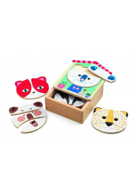 Drevené puzzle – Face-mix