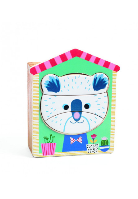 Drevené puzzle – Face-mix