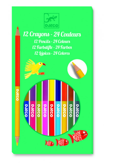 Obojstranné farbičky – 24 farieb