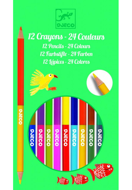 Obojstranné farbičky – 24 farieb