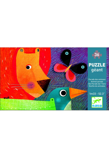 Obrovské puzzle  Zvieratká-slávnostný pochod