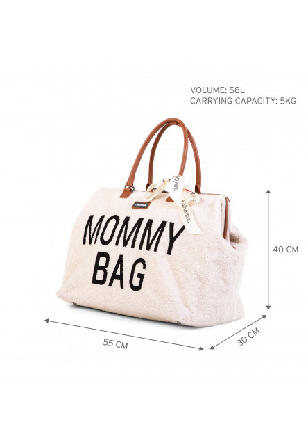 Prebaľovacia taška Mommy Bag Teddy Off White