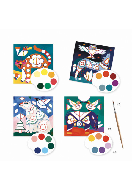 Maľovanie s vodovými farbami – Farebný bestiár