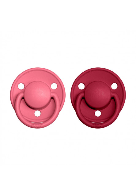 De Lux Cumlíky zo silikónu 2ks - one size (Coral / Ruby) BIBS