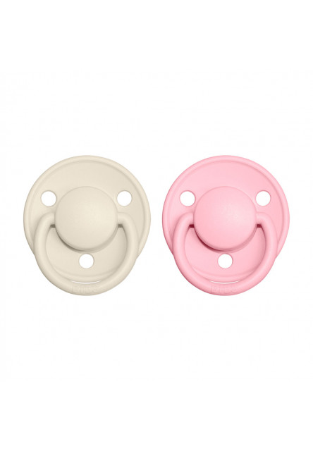 De Lux Cumlíky zo silikónu 2ks - one size (Ivory / Baby Pink) BIBS