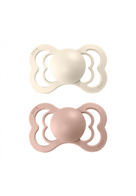 Supreme cumlíky zo silikónu 2ks - veľkosť 2 (Ivory / Blush) BIBS