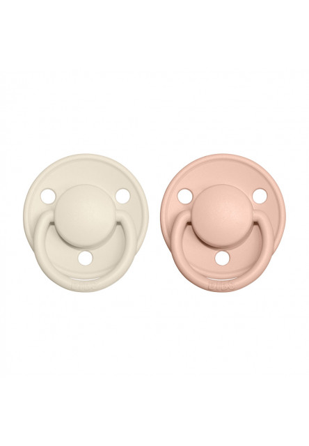 De Lux cumlíky zo silikónu 2ks - one size (Ivory / Blush) BIBS